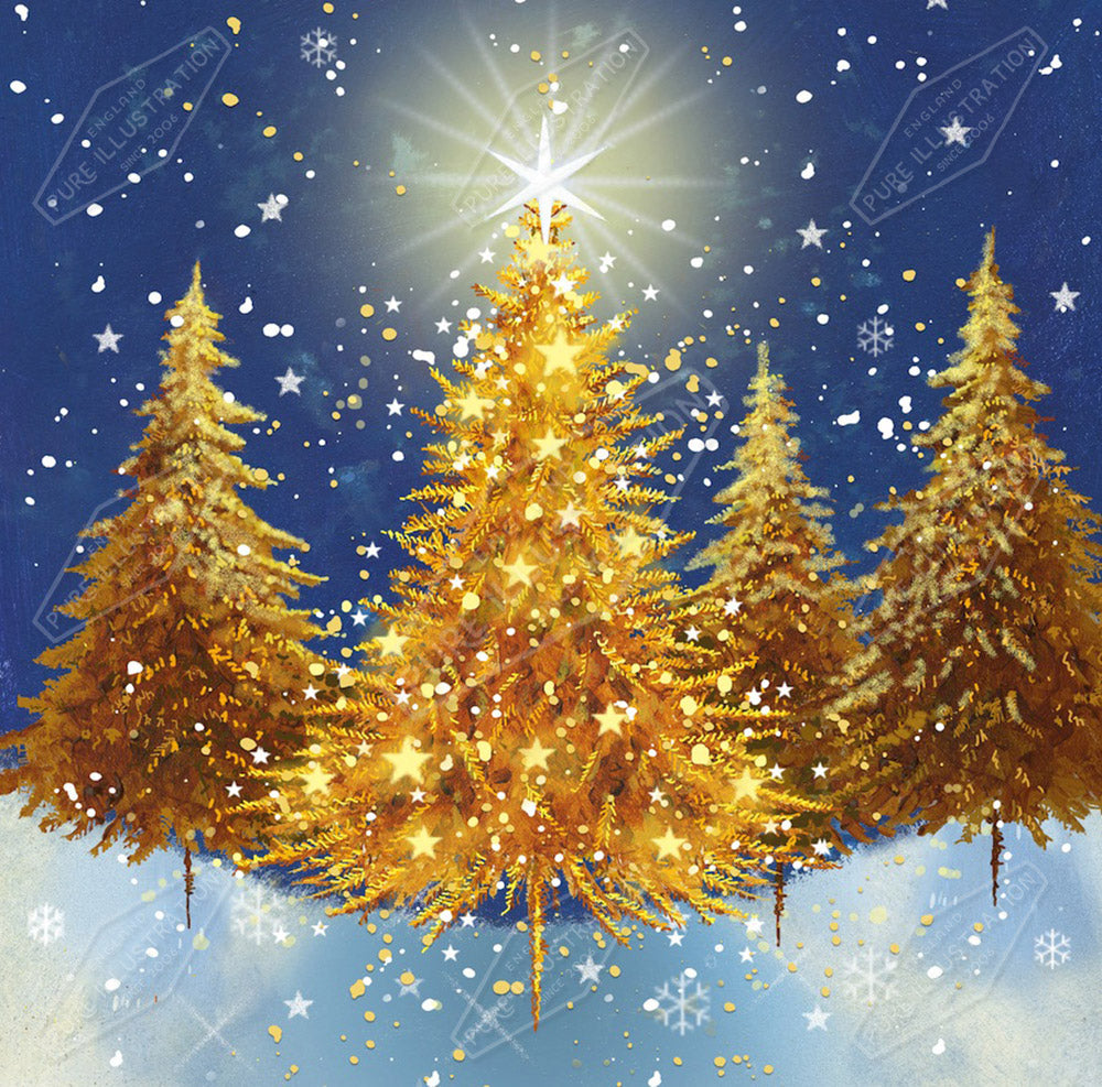 00024036JPA- Jan Pashley is represented by Pure Art Licensing Agency - Christmas Greeting Card Design