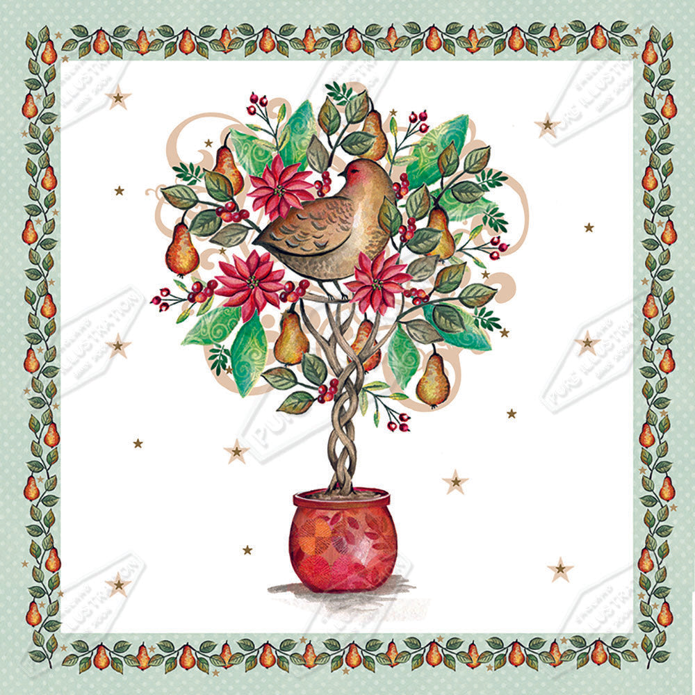 00024728DEV - Deva Evans is represented by Pure Art Licensing Agency - Christmas Greeting Card Design