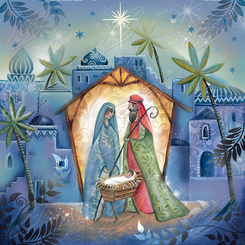 00024739DEV - Deva Evans is represented by Pure Art Licensing Agency - Christmas Greeting Card Design