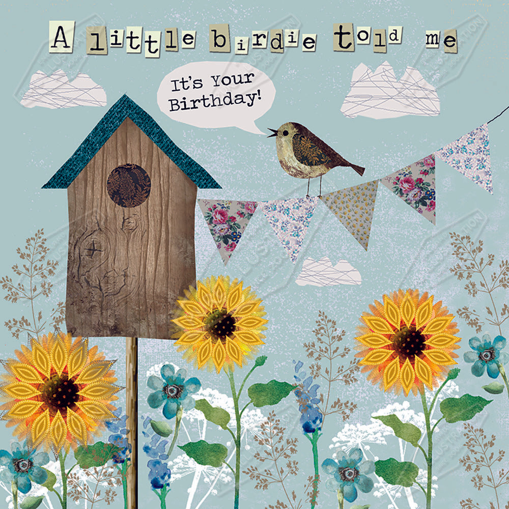 00024744DEV - Deva Evans is represented by Pure Art Licensing Agency - Birthday Greeting Card Design