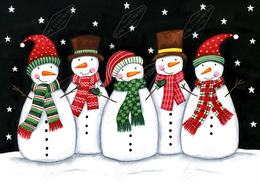 00025221AAI Folk Snowmen by Anna Aitken - Pure Art Licensing Agency