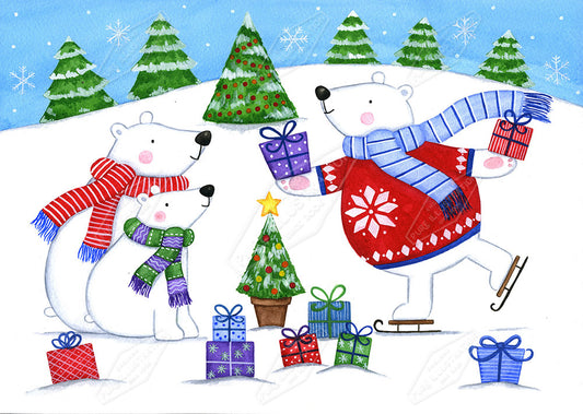 00025225AAI - Polar Bear Friends - by Anna Aitken - Pure Art Licensing Agency - Surface Design Studio