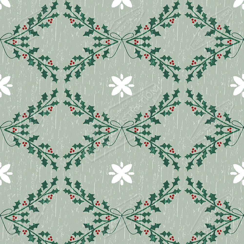 00025550SSNc- Sian Summerhayes is represented by Pure Art Licensing Agency - Christmas Pattern Design