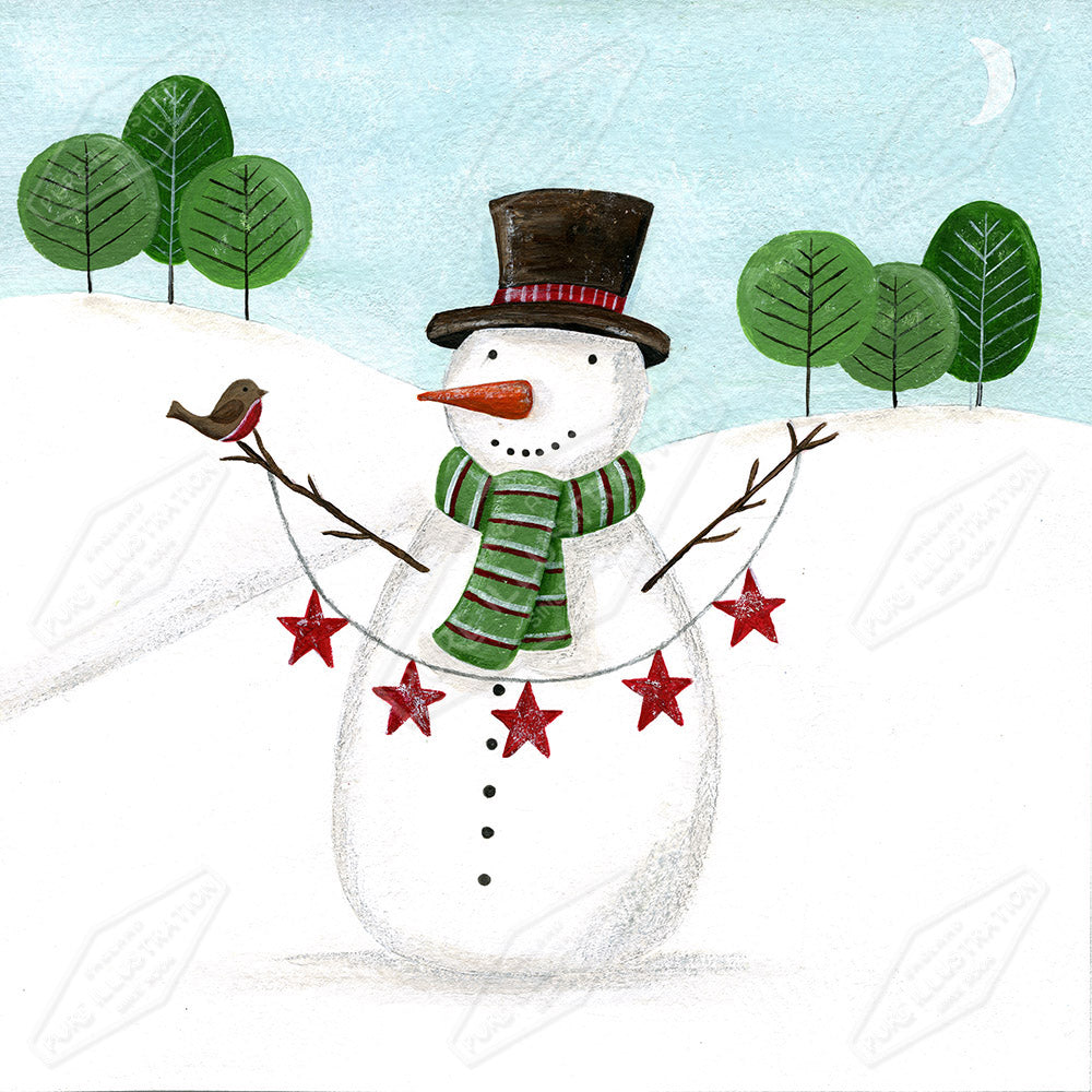 00025805AAI - Snowman by Anna Aitken - Pure Art Licensing & Surface Design Agency