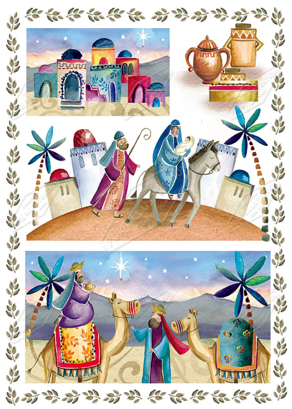 00025811DEV - Deva Evans is represented by Pure Art Licensing Agency - Christmas Greeting Card Design