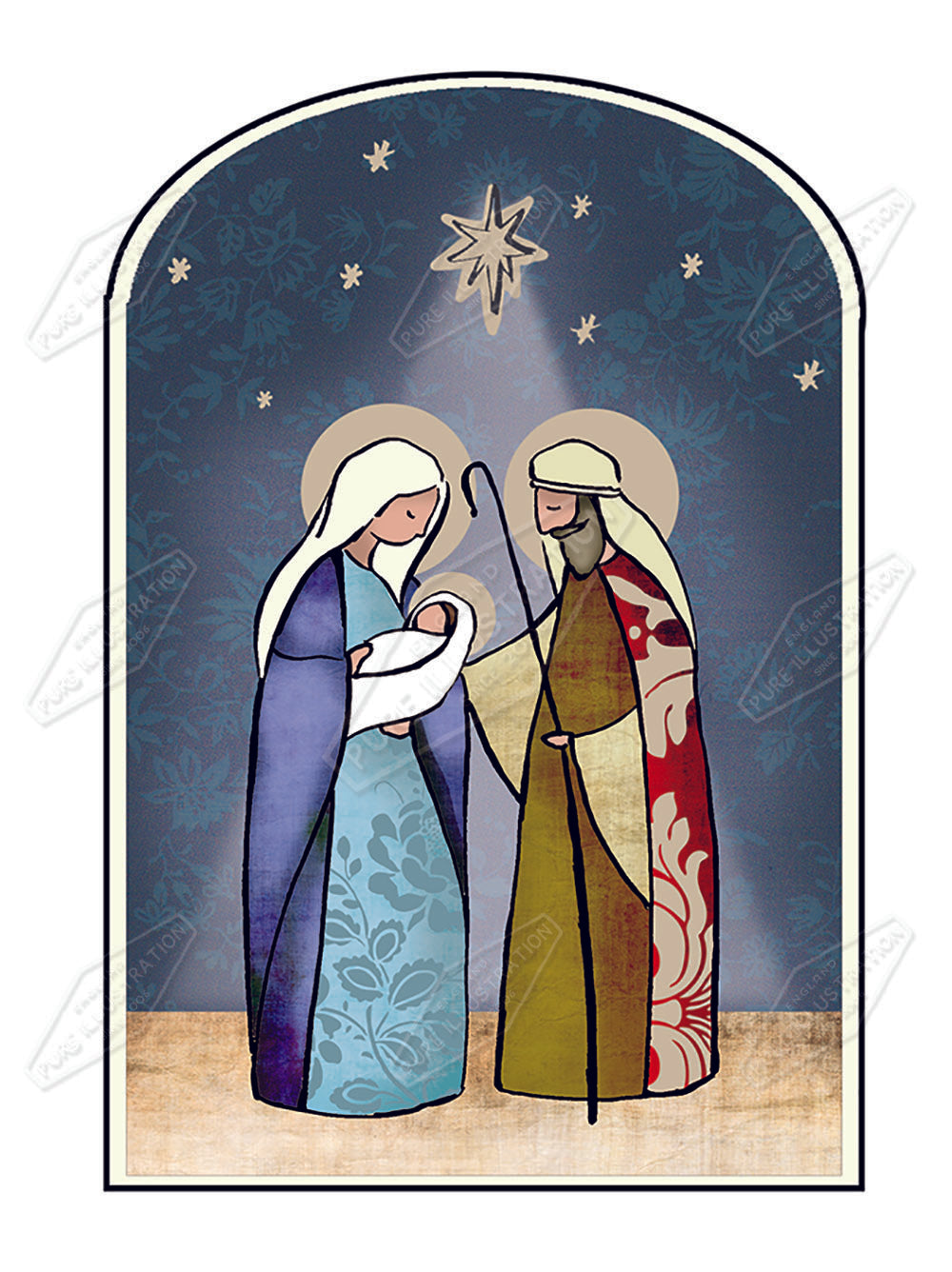 00025927DEV - Deva Evans is represented by Pure Art Licensing Agency - Christmas Greeting Card Design