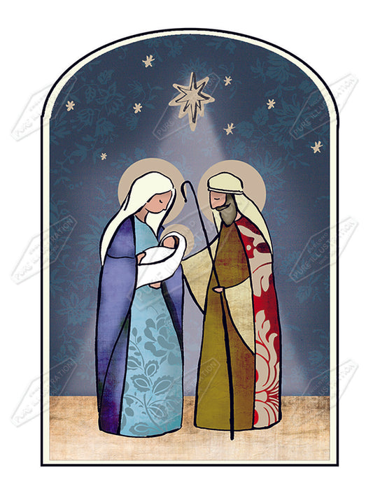 00025927DEV - Deva Evans is represented by Pure Art Licensing Agency - Christmas Greeting Card Design