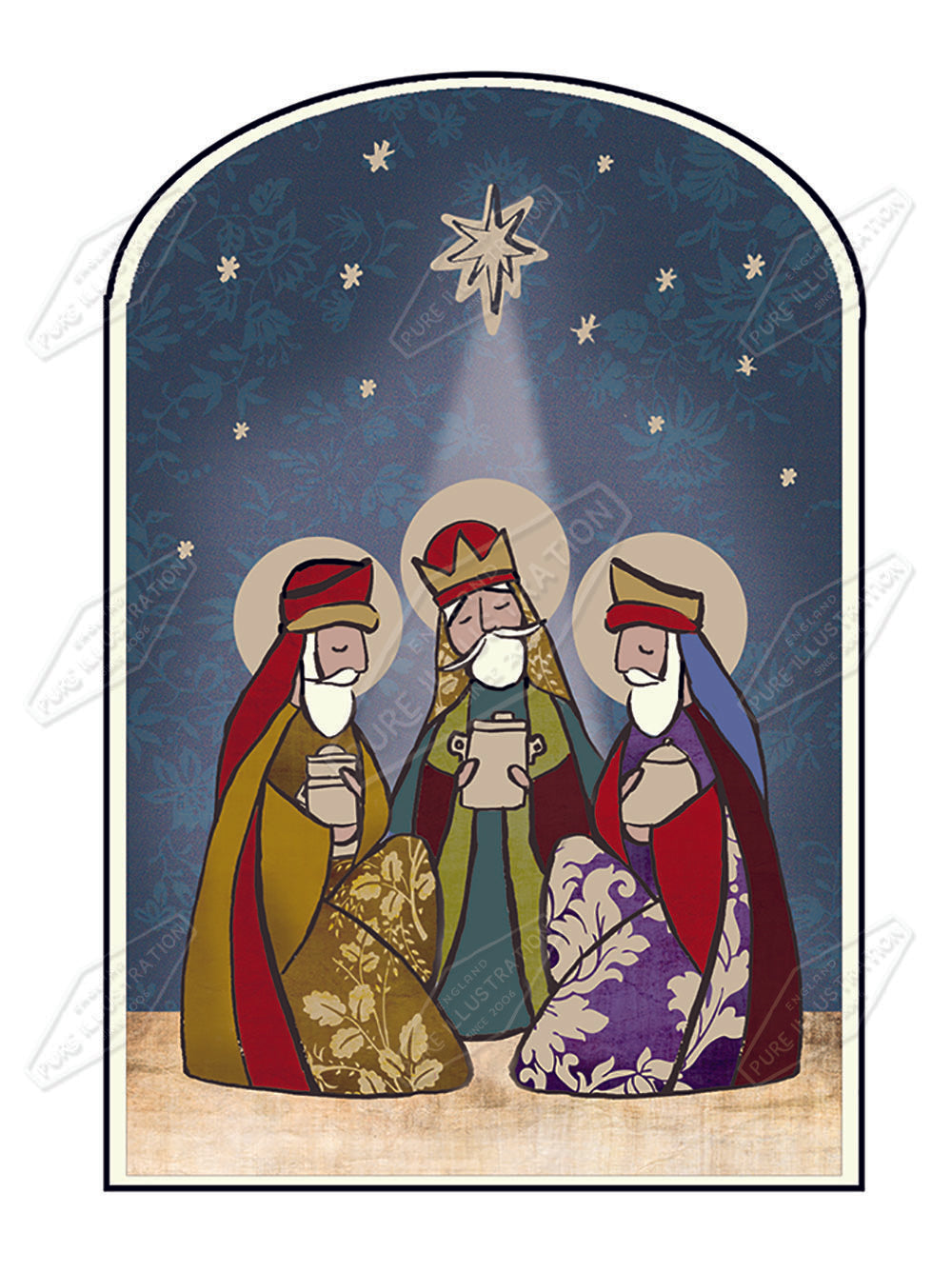 00025930DEV - Deva Evans is represented by Pure Art Licensing Agency - Christmas Greeting Card Design