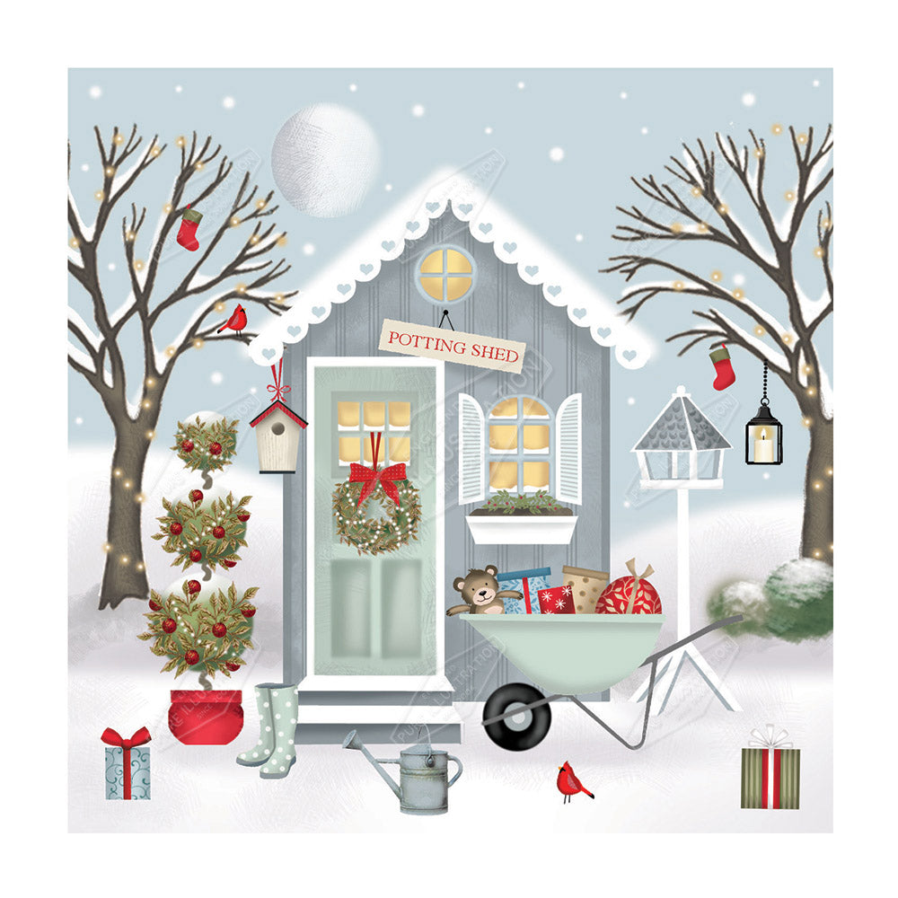 00026260DEV - Deva Evans is represented by Pure Art Licensing Agency - Christmas Greeting Card Design