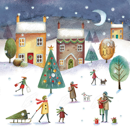 00026261DEV - Deva Evans is represented by Pure Art Licensing Agency - Christmas Greeting Card Design