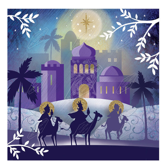 00026785DEV - Deva Evans is represented by Pure Art Licensing Agency - Christmas Greeting Card Design