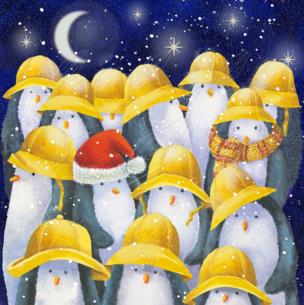 00027144JPA- Jan Pashley is represented by Pure Art Licensing Agency - Christmas Greeting Card Design