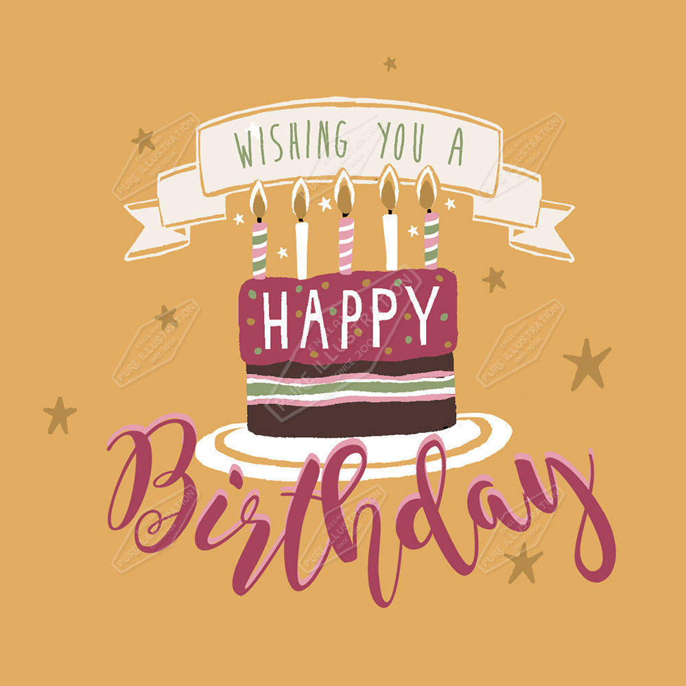 00027832DEV - Deva Evans is represented by Pure Art Licensing Agency - Birthday Greeting Card Design