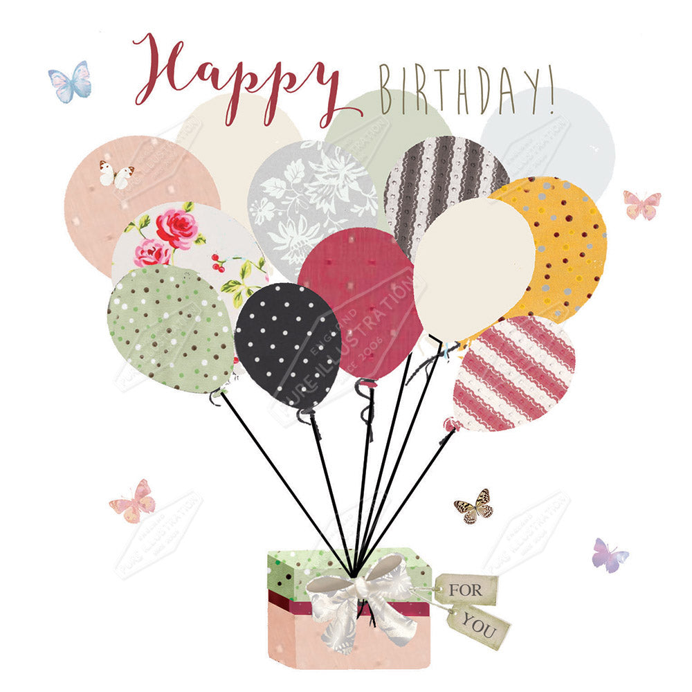 00027834DEV - Deva Evans is represented by Pure Art Licensing Agency - Birthday Greeting Card Design