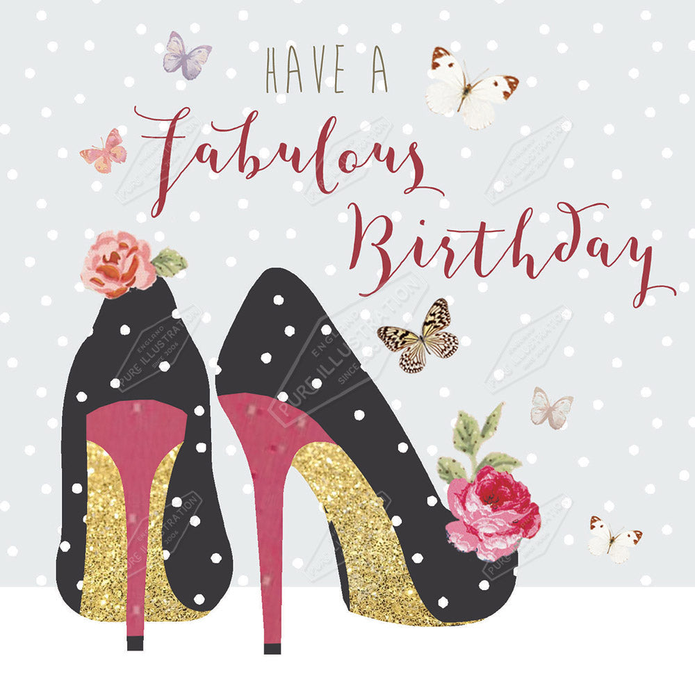 00027835DEV - Deva Evans is represented by Pure Art Licensing Agency - Birthday Greeting Card Design