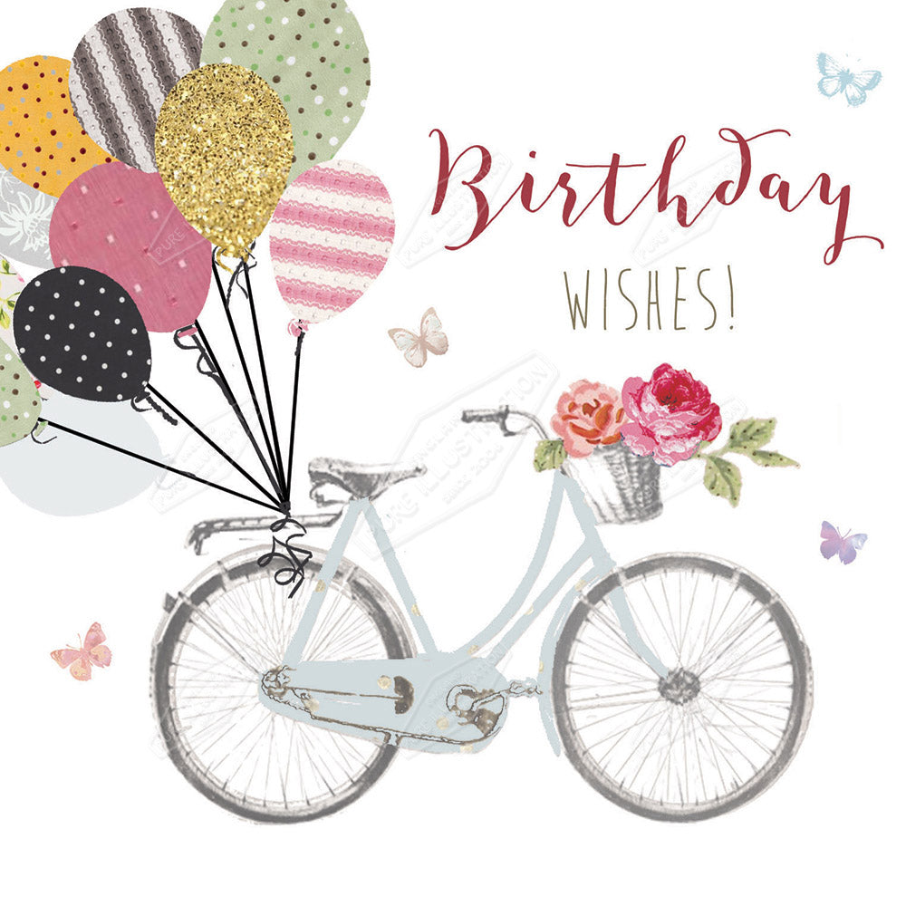 00027836DEV - Deva Evans is represented by Pure Art Licensing Agency - Birthday Greeting Card Design