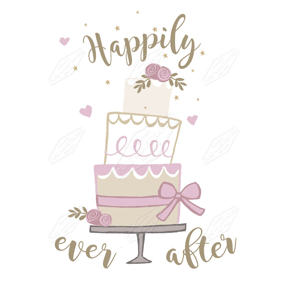 00027844DEV - Deva Evans is represented by Pure Art Licensing Agency - Wedding Greeting Card Design