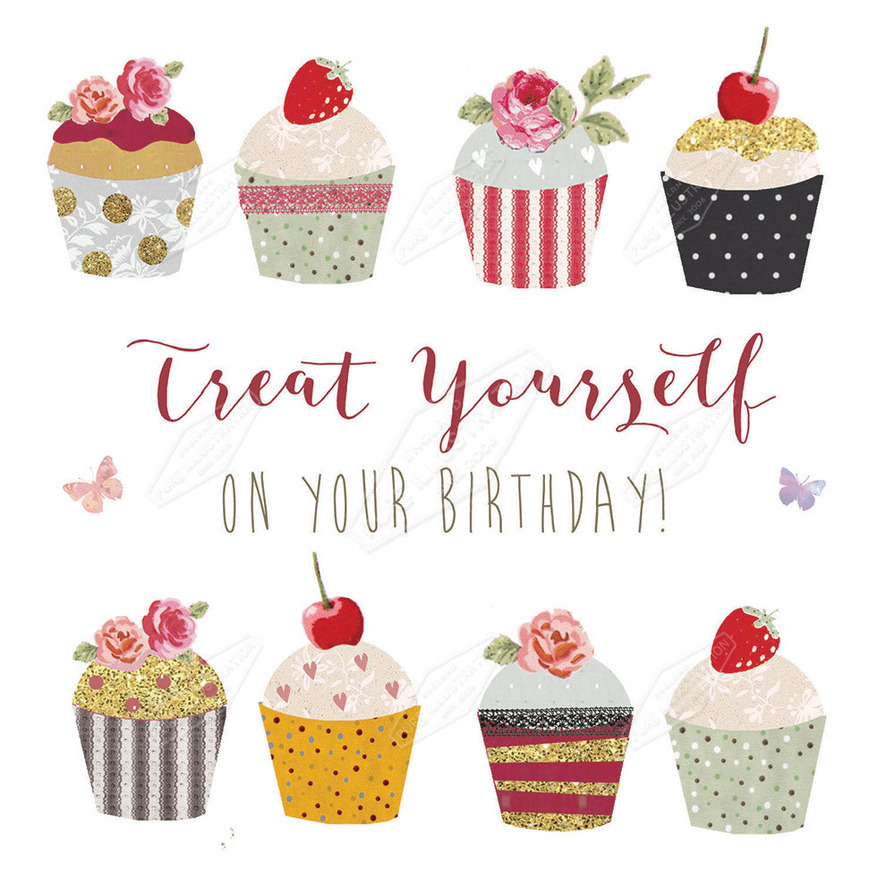 00027968DEV - Deva Evans is represented by Pure Art Licensing Agency - Birthday Greeting Card Design