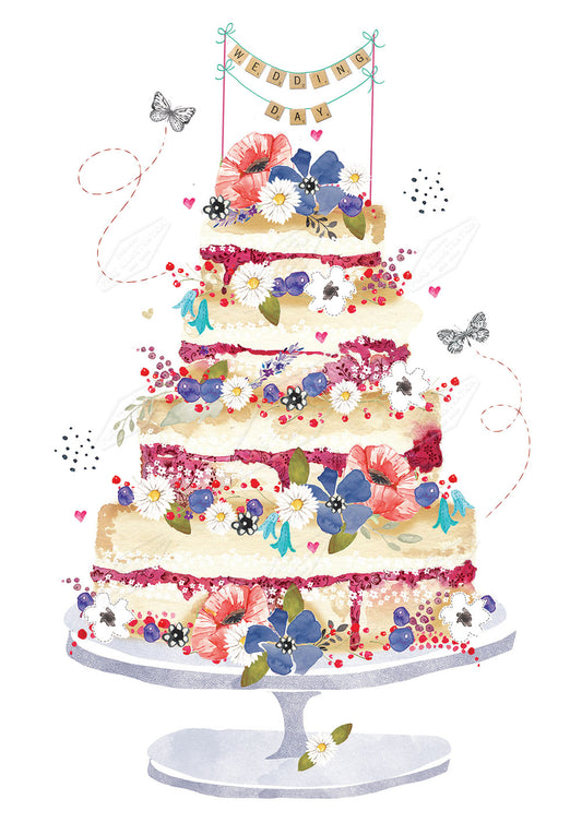 00028109EST- Emily Stalley is represented by Pure Art Licensing Agency - Wedding Greeting Card Design