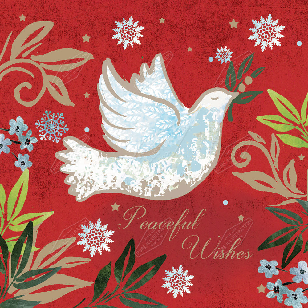 00028440DEV - Deva Evans is represented by Pure Art Licensing Agency - Christmas Greeting Card Design