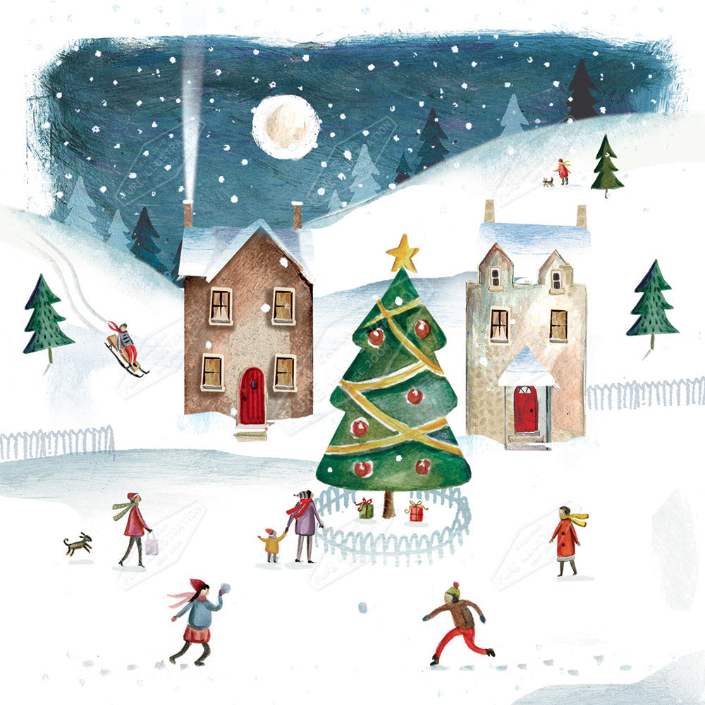 00028451DEV - Deva Evans is represented by Pure Art Licensing Agency - Christmas Greeting Card Design