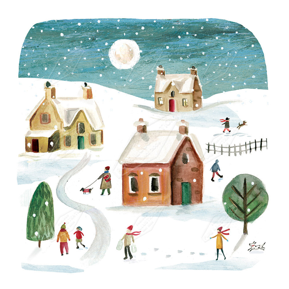 00028452DEV - Deva Evans is represented by Pure Art Licensing Agency - Christmas Greeting Card Design