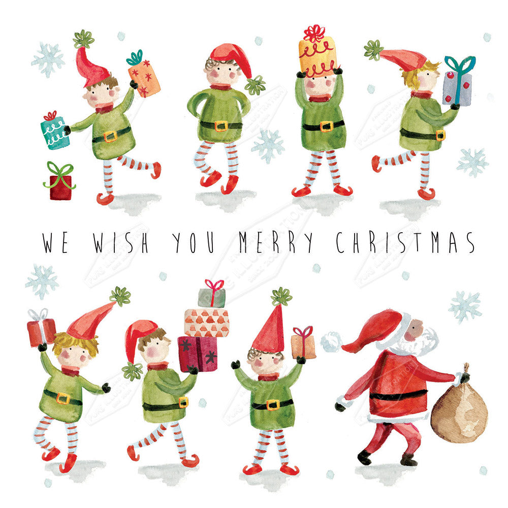 00028461DEV - Deva Evans is represented by Pure Art Licensing Agency - Christmas Greeting Card Design