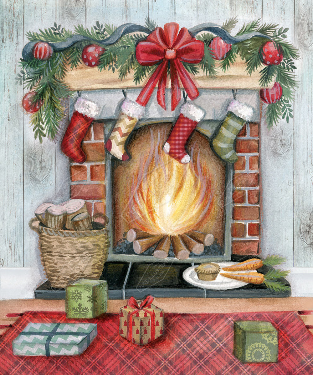 00028509DEV - Deva Evans is represented by Pure Art Licensing Agency - Christmas Greeting Card Design