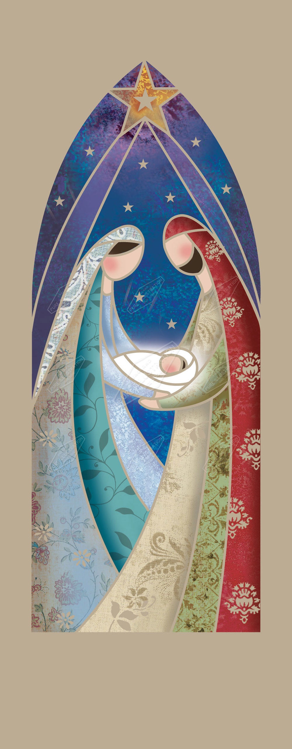 00029269DEV - Deva Evans is represented by Pure Art Licensing Agency - Christmas Greeting Card Design