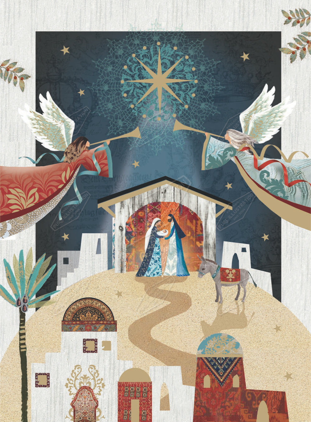 00029276DEV - Deva Evans is represented by Pure Art Licensing Agency - Christmas Greeting Card Design