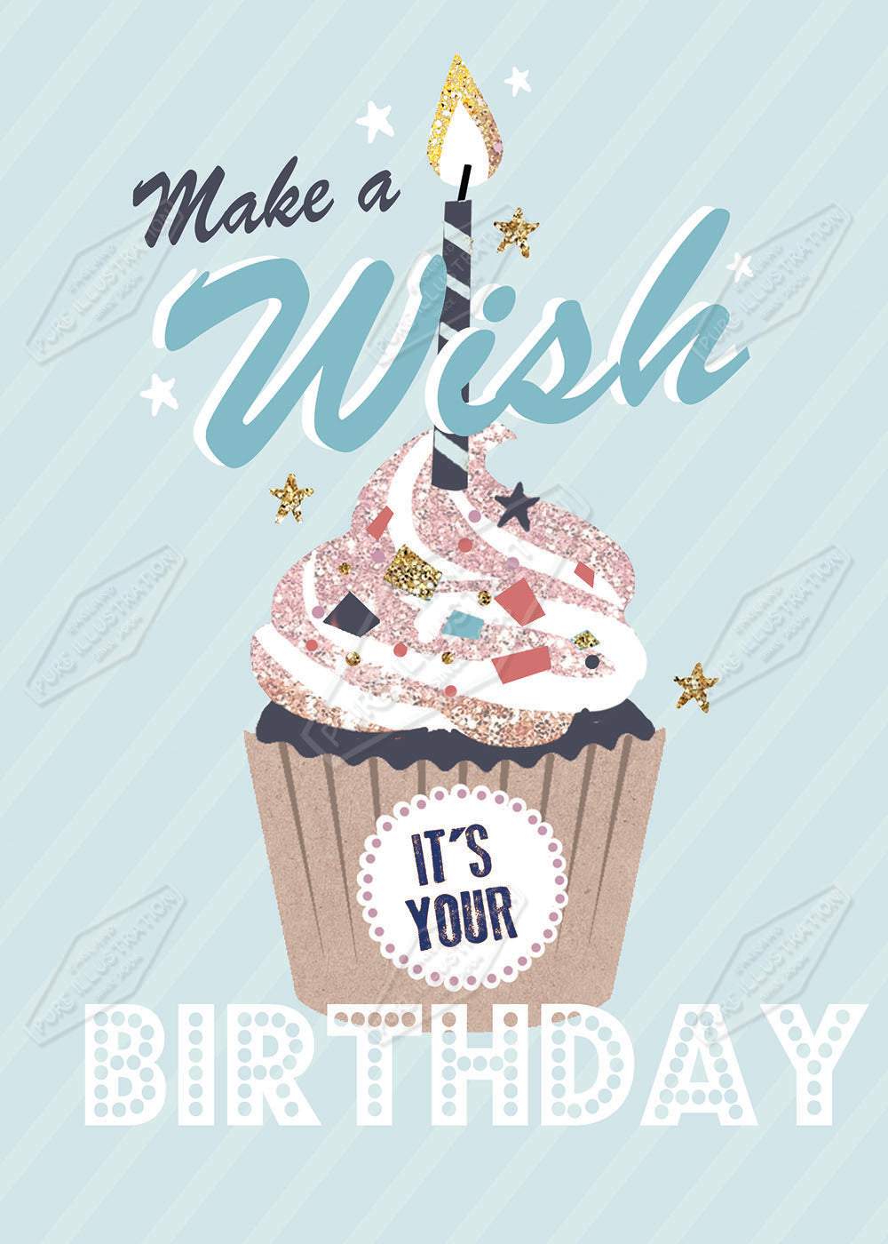 00029438DEV - Deva Evans is represented by Pure Art Licensing Agency - Birthday Greeting Card Design