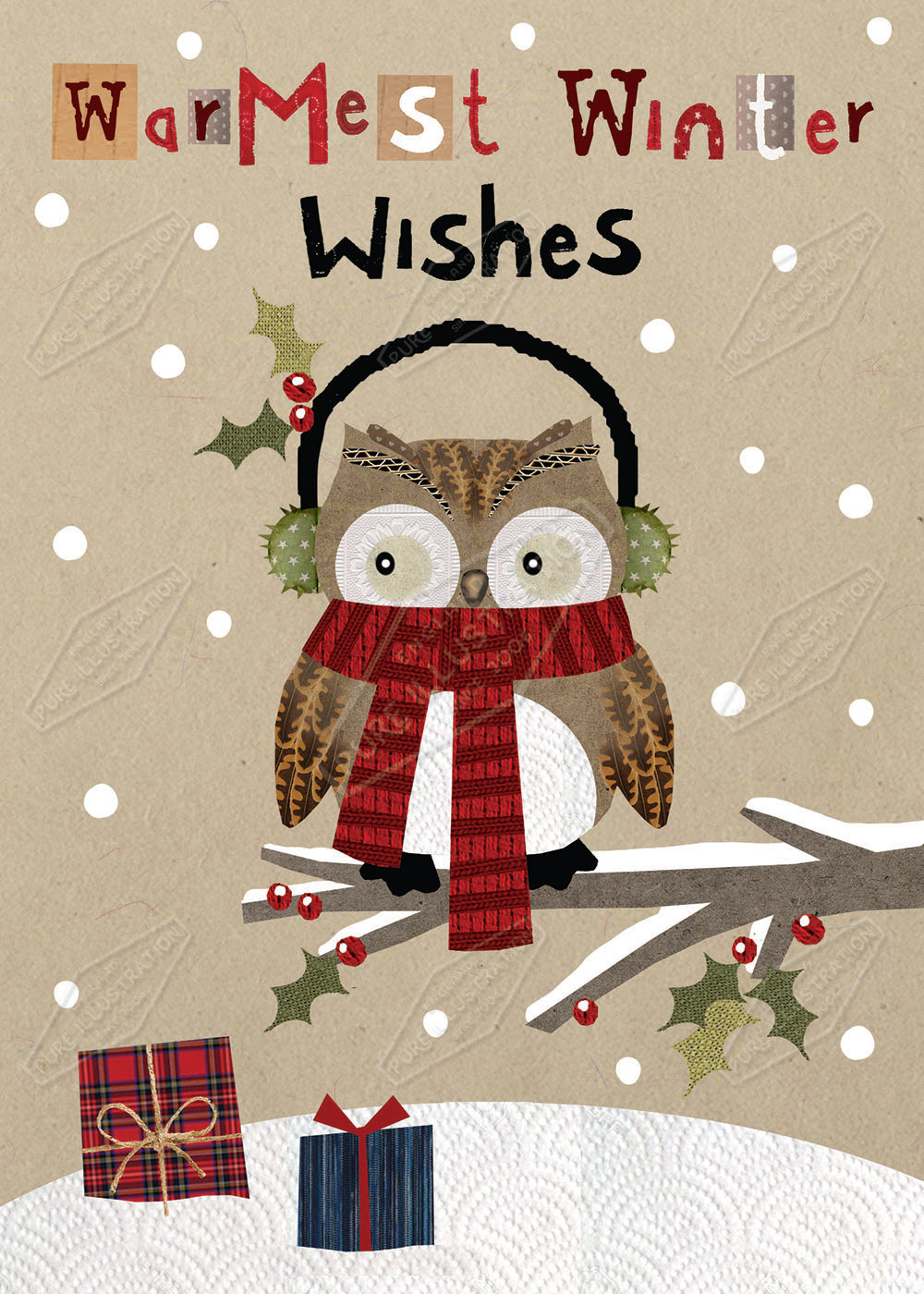 00029455DEV - Deva Evans is represented by Pure Art Licensing Agency - Christmas Greeting Card Design