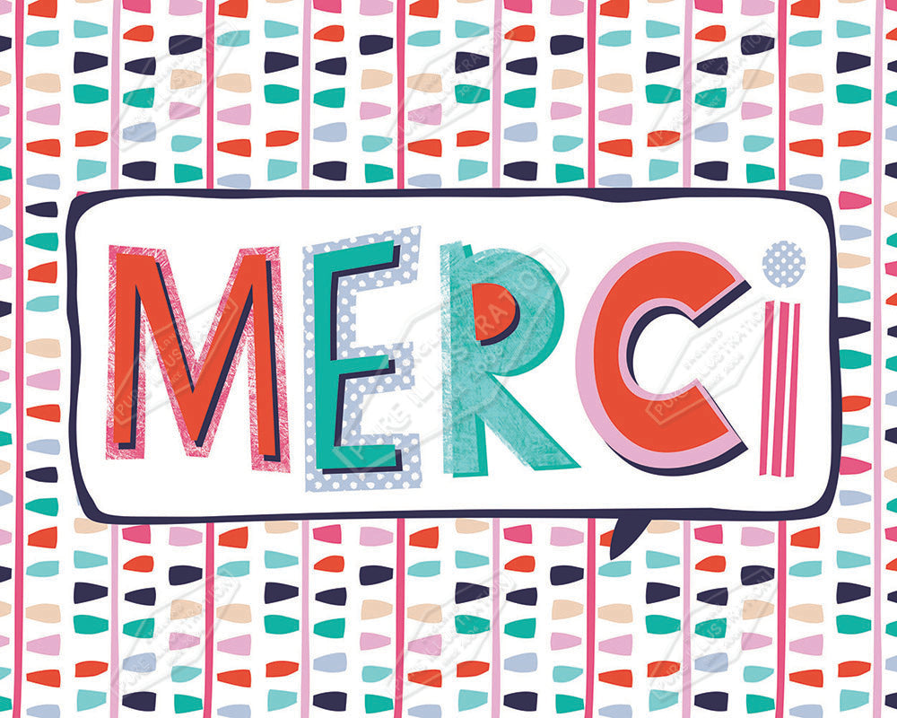 Merci Design by Gill Eggleston for Pure Art Licensing Agency & Surface Design Studio