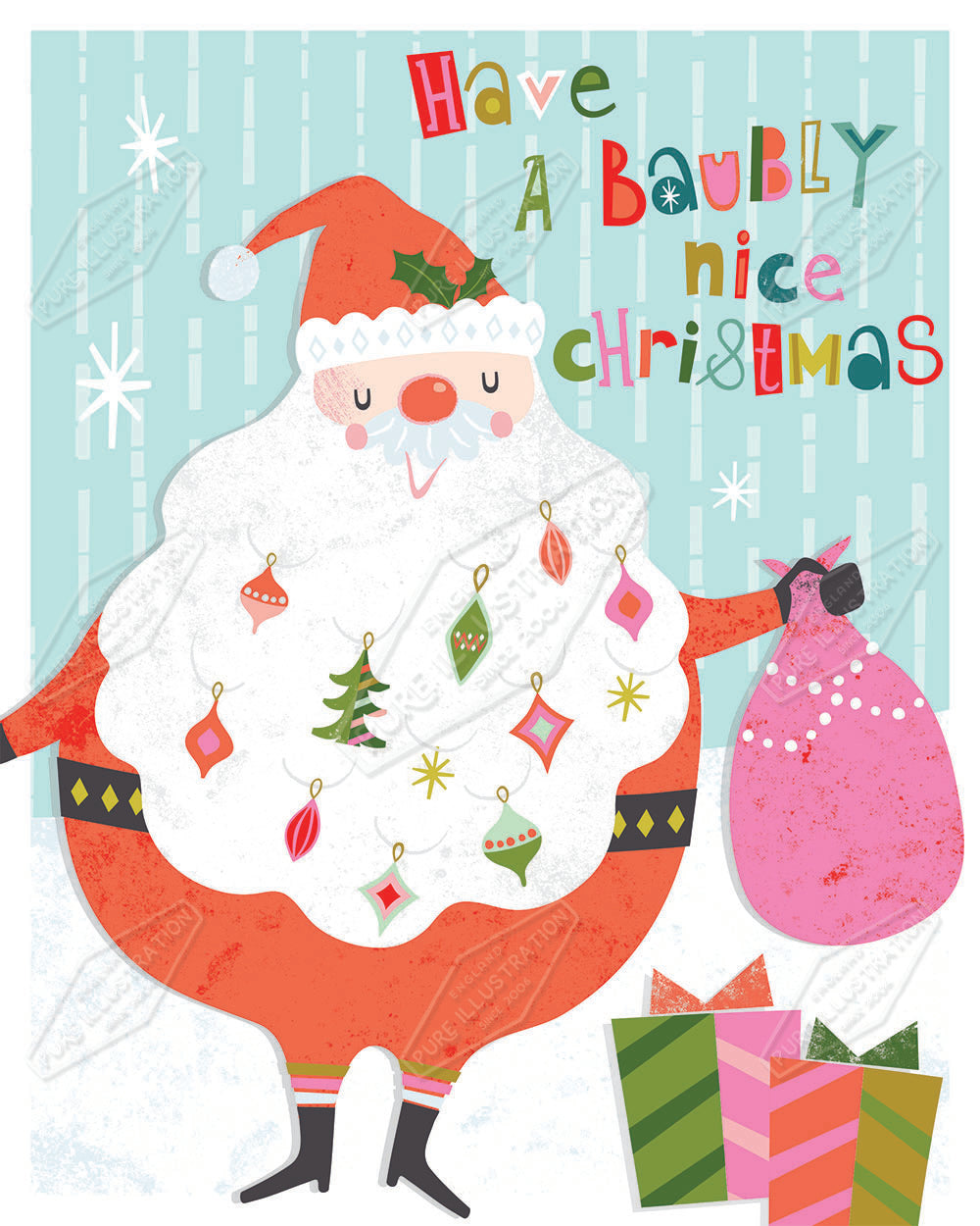 Father Christmas by Gill Eggleston for Pure Art Licensing Agency & Surface Design Studio