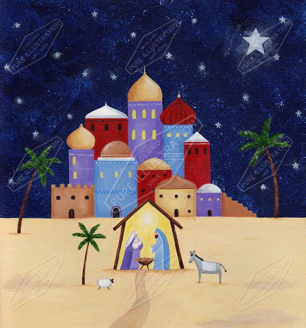 00029561AAI - Bethlehem Manger Scene by Anna Aitken - Pure Art Licensing & Surface Design Agency