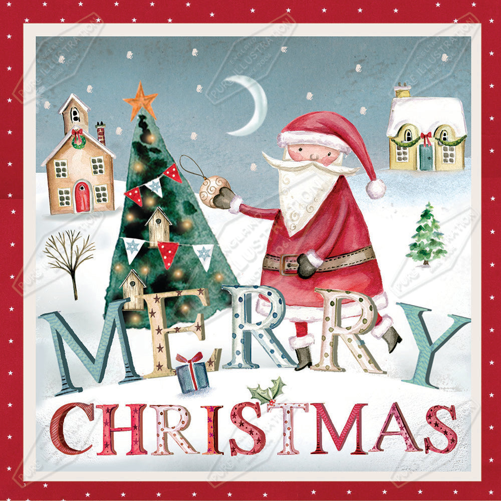 00029779DEV - Deva Evans is represented by Pure Art Licensing Agency - Christmas Greeting Card Design