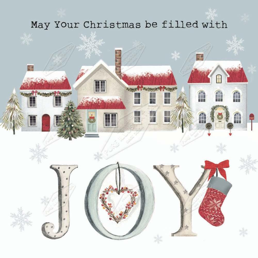 00029870DEV - Deva Evans is represented by Pure Art Licensing Agency - Christmas Greeting Card Design