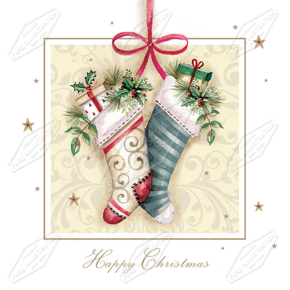 00029941DEV - Deva Evans is represented by Pure Art Licensing Agency - Christmas Greeting Card Design