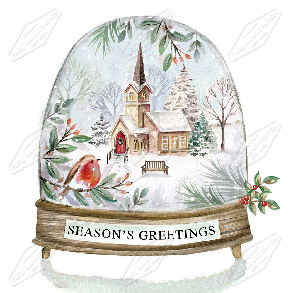 00029944DEV - Deva Evans is represented by Pure Art Licensing Agency - Christmas Greeting Card Design