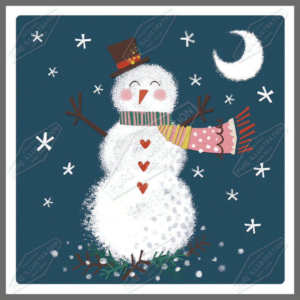 00030031SLA- Sarah Lake is represented by Pure Art Licensing Agency - Christmas Greeting Card Design