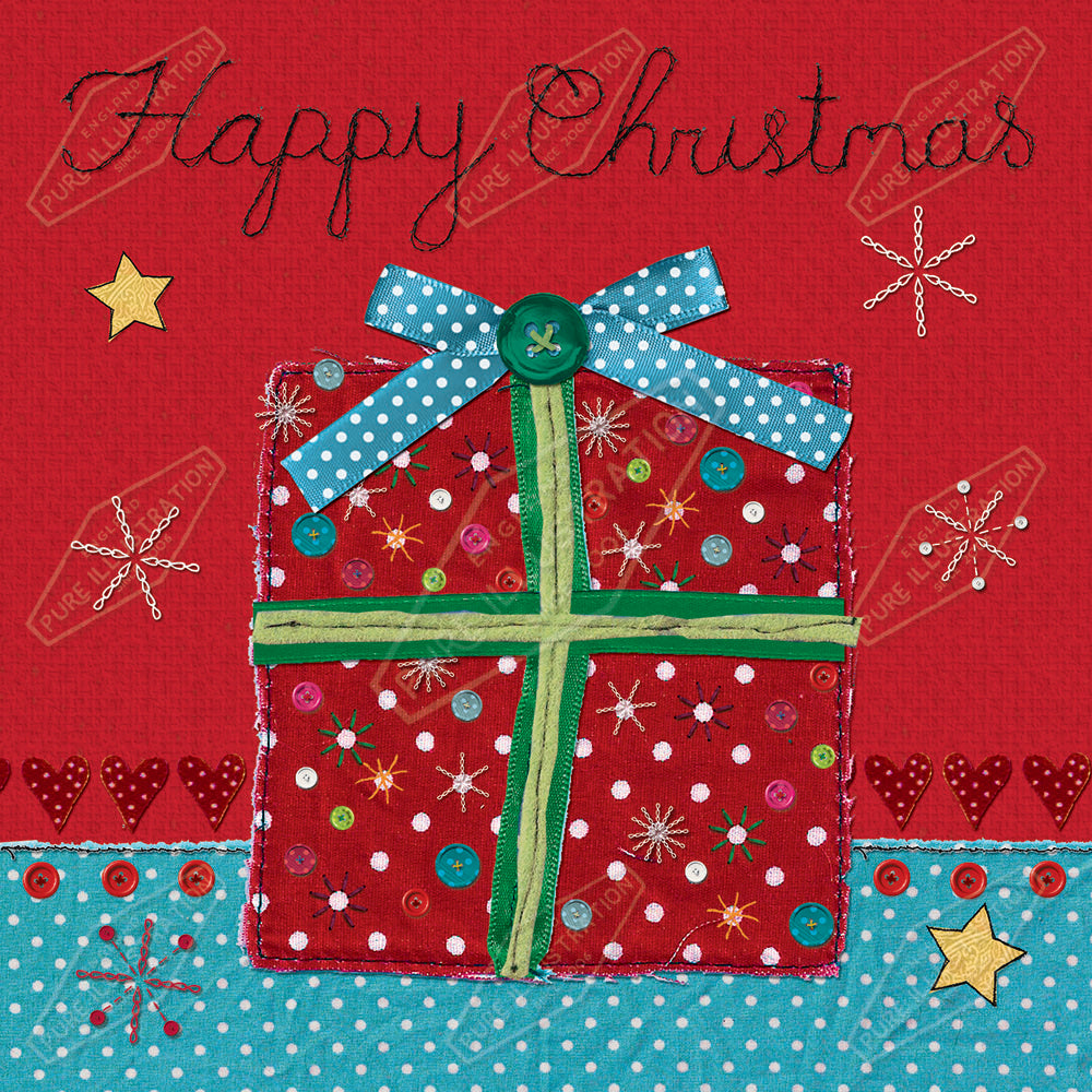 00030133KSP- Kerry Spurling is represented by Pure Art Licensing Agency - Christmas Greeting Card Design