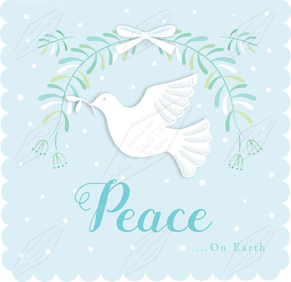 00032088AMC - Amanda McDonough is represented by Pure Art Licensing Agency - Christmas Greeting Card Design