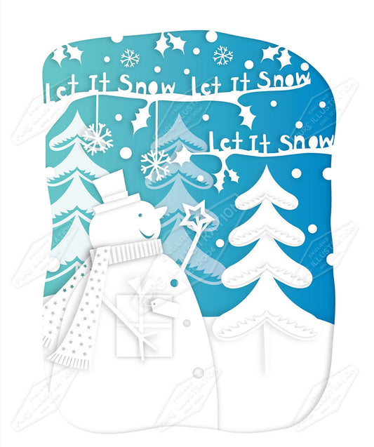 00032100AMC - Amanda McDonough is represented by Pure Art Licensing Agency - Christmas Greeting Card Design