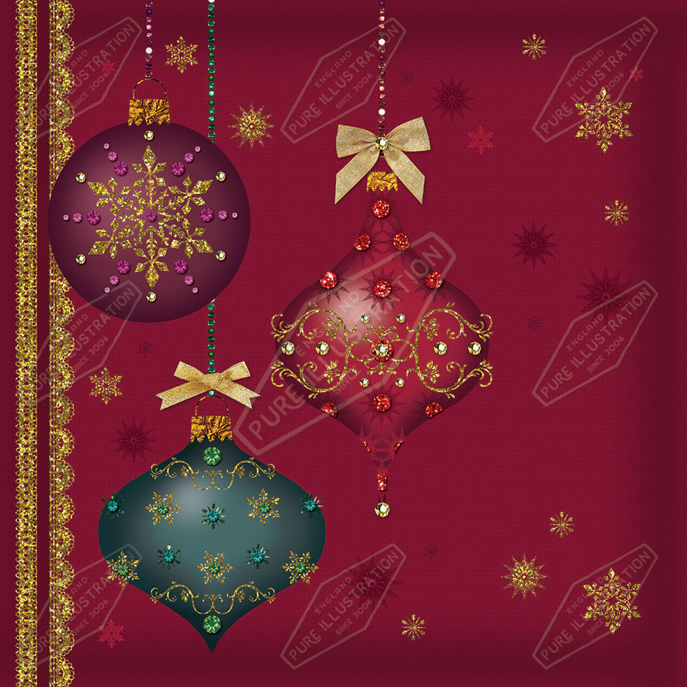 00032232KSP- Kerry Spurling is represented by Pure Art Licensing Agency - Christmas Greeting Card Design