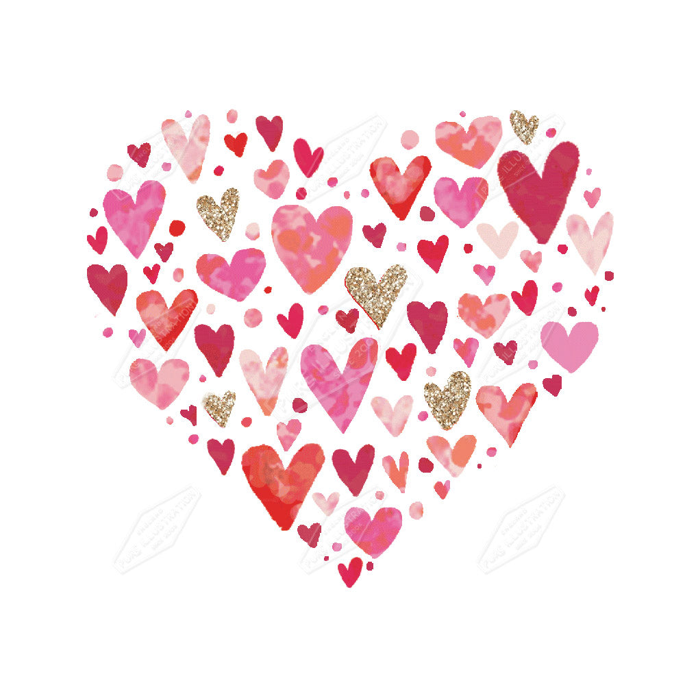 00032255DEV - Deva Evans is represented by Pure Art Licensing Agency - Valentines Greeting Card Design