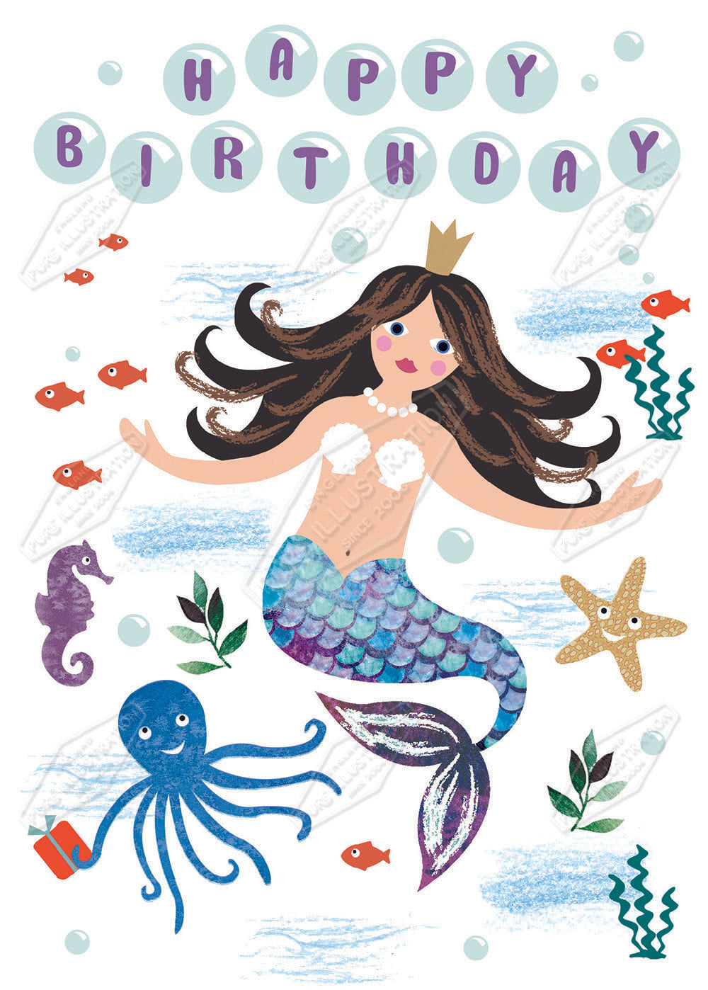 00032261DEV - Deva Evans is represented by Pure Art Licensing Agency - Birthday Greeting Card Design