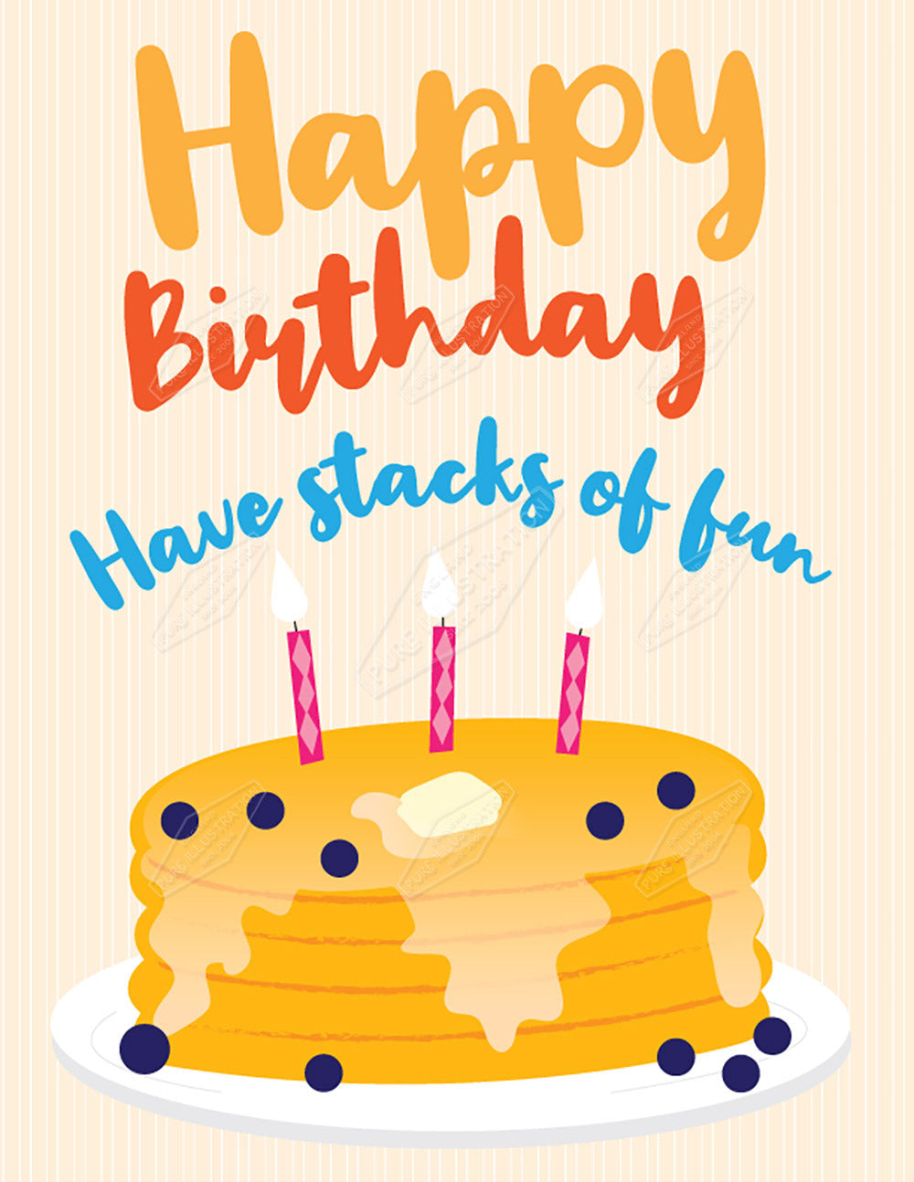 00032421RSW - Luke Swinney is represented by Pure Art Licensing Agency - Birthday Greeting Card Design