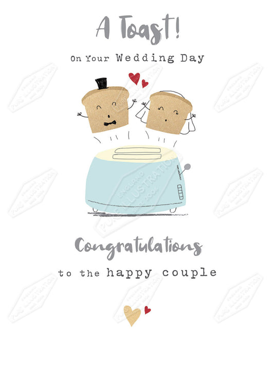 Wedding Humour Gardening Greeting Card Design by Cory Reid for Pure Art Licensing Agency & Surface Design Studio