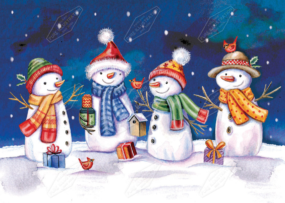 00032795DEV - Deva Evans is represented by Pure Art Licensing Agency - Christmas Greeting Card Design