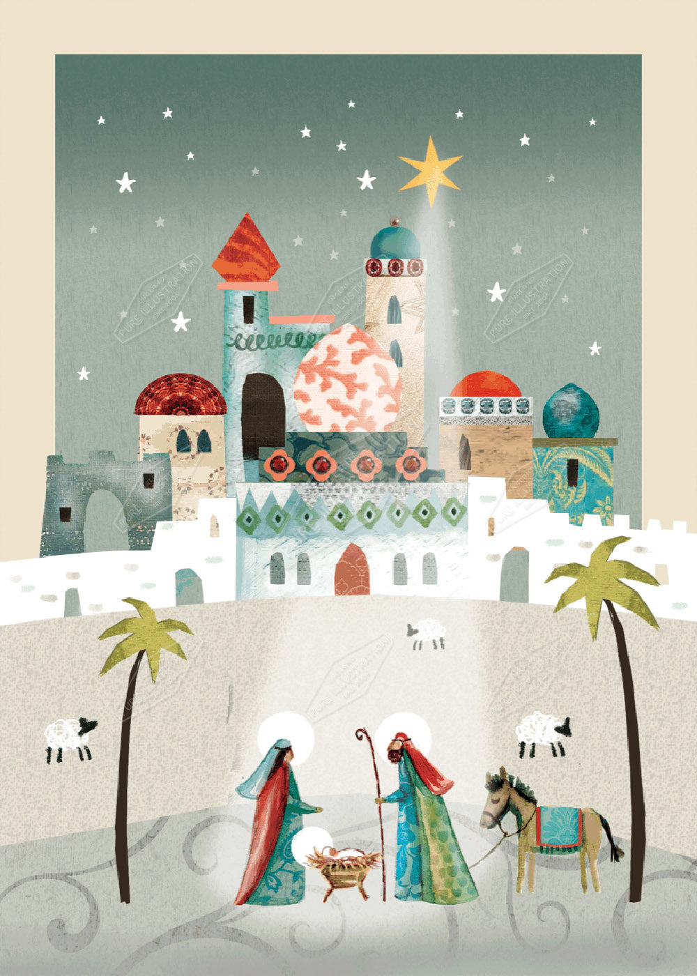 00032807DEV - Deva Evans is represented by Pure Art Licensing Agency - Christmas Greeting Card Design